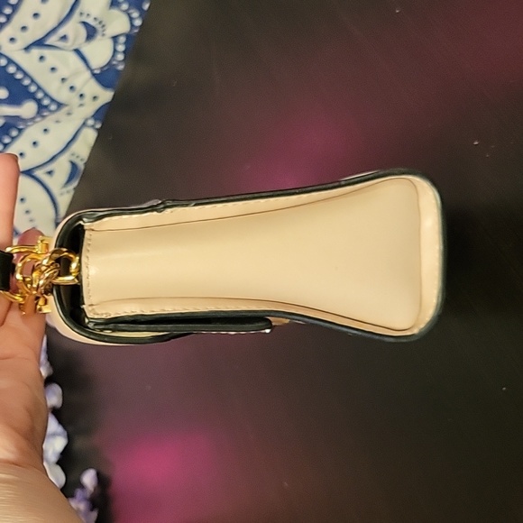 💐Michael Kors Tina Small Clutch Pink & Black Plaid Crossbody - Picture 4 of 8